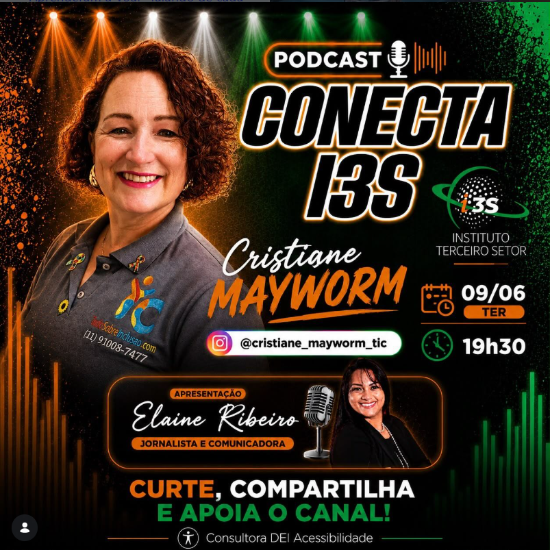 Arte com a logomarca da Tudo Sobre Inclusão Consultoria e a palavra Imprensa, ilustrando aparições na mídia.